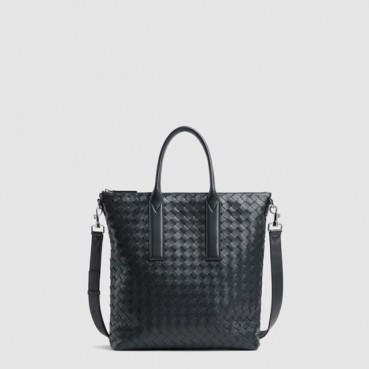 보테가베네타 남성 인트레치아토 지퍼 N/S 토트 백 - Bottega Veneta Mens Intrecciato Zipper N/S Tote Bag 