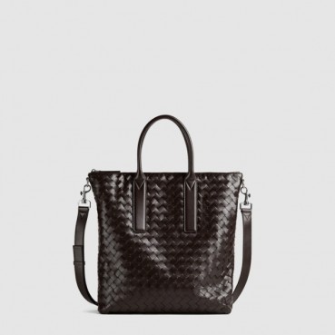 보테가베네타 남성 인트레치아토 지퍼 N/S 토트 백 - Bottega Veneta Mens Intrecciato Zipper N/S Tote Bag 