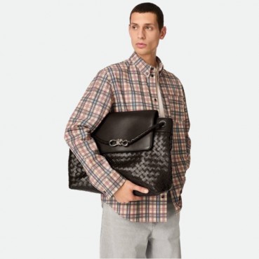 보테가베네타 남성 라지 안디아모 메신저 백 - Bottega veneta Mens Large Andiamo Messenger Bag 