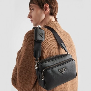 프라다 남성 블랙 메신저 백 2VH170 - Prada Mens Black Cross Bag 