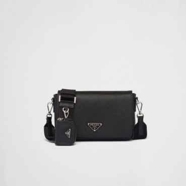 프라다 남성 블랙 메신저 백 - Prada Mens Black Cross Bag 