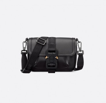 디올 남성 블랙 메신저 백 - Dior Mens Black Hittheroad Bag 