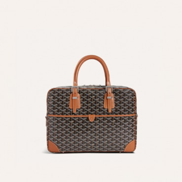 고야드 남성 블랙 탄 암바사드 PM 서류가방 - Goyard Mens Ambassade PM 