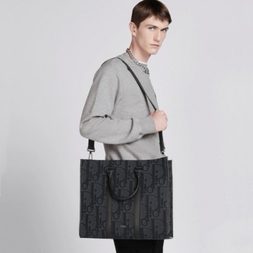 디올 남성 블랙 서류가방 - Dior Mens Business Bag 