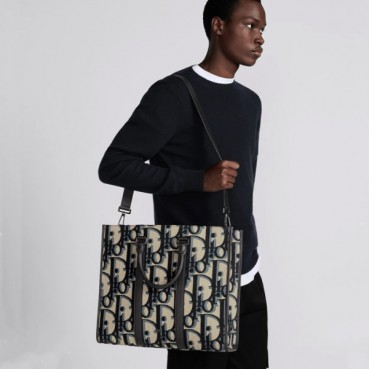 디올 남성 네이비 서류가방 - Dior Mens Business Bag 