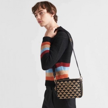 프라다 남성 블랙 메신저백 - Prada Mens Black Shoulder Bag 