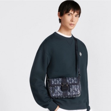 디올 남성 다이아 메신저 백 - Dior Mens Blue Cross Bag 