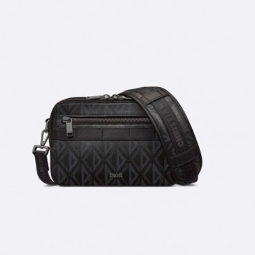 디올 남성 블랙 다이아 메신저백 - Dior Mens Black Cross Bag 