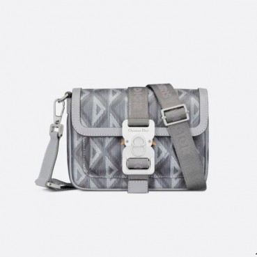 디올 남성 그레이 다이아 메신저백 - Dior Mens Gray Cross Bag 