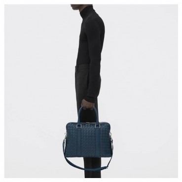 보테가베네타 남/녀 네이비 서류가방 - Bottega Veneta Unisex Navy Tote Bag 