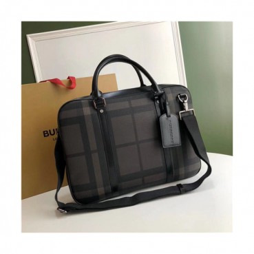 [버버리]Burberry 2021 Men's Leather Business,38cm,BURB0560 - 버버리 2021 남성용 레더 서류가방,38cm,카키