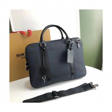 [버버리]Burberry 2021 Men's Leather Business,38cm,BURB0559 - 버버리 2021 남성용 레더 서류가방,38cm,네이비
