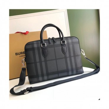 [버버리]Burberry 2021 Men's Leather Business,37cm,BURB0558 - 버버리 2021 남성용 레더 서류가방,37cm,블랙