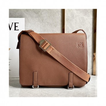[로에베]Loewe 2021 Men's Leather Messanger Bag/Cross Bag,33cm,LOEB0534 - 로에베 2021 남성용 레더 메신저백/크로스백,33cm,브라운