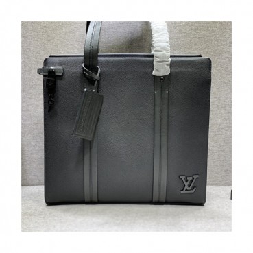 Louis Vuitton 2021 Men's Leather Satchel Bag,36.5cm - 루이비통 2021 남성용 레더 서류가방,36.5cmLOUB2294,블랙