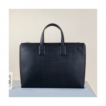 Loewe 2019 Leather Mens Business,38CM - 로에베 2019 남성용 레더 서류가방 ,LOEB0383, 38CM, 블랙