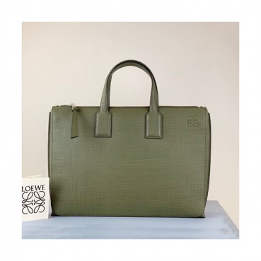 Loewe 2019 Leather Mens Business,38CM - 로에베 2019 남성용 레더 서류가방 ,LOEB0382, 38CM, 카키