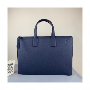 Loewe 2019 Leather Mens Business,38CM - 로에베 2019 남성용 레더 서류가방 ,LOEB0379, 38CM, 네이비
