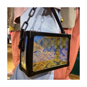 Louis Vuitton 2019 Monogram Messenger Box Shoulder Bag,25cm - 루이비통 2019 모노그램 메신저 박스 숄더백 M44427,LOUB1858,25cm,실버