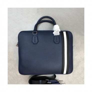 Bally 2019 Leather  Mens Business,36cm  - 발리 2019 레더 남성용 서류가방, BALB0124,36cm,네이비