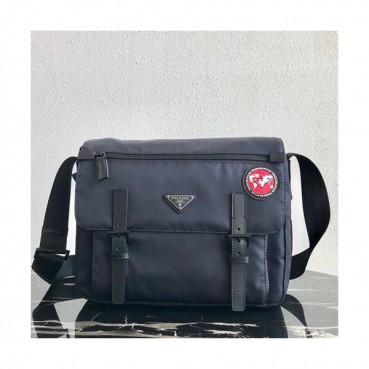 Prada 2019 Nylon & Leather Messenger Shoulder Bag,30CM - 프라다 2019 나일론&레더 남여공용 메신저 숄더백,1BD671