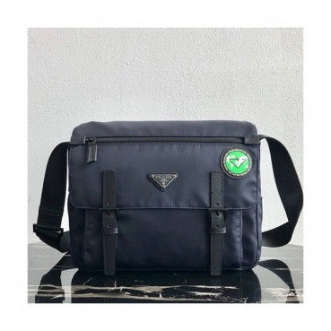 Prada 2019 Nylon & Leather Messenger Shoulder Bag,30CM - 프라다 2019 나일론&레더 남여공용 메신저 숄더백,1BD671