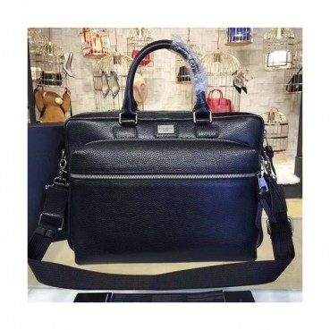 Dolce&Gabbana 2019 Leather Mens Business Bag,37CM - 돌체 앤 가바나 2019 레더 남성용 서류가방 DGB0223,37cm,블랙
