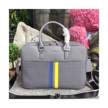 Ferragamo 2019 Leather Mens Business  ,40CM - 페레가모 2019 레더 남성용 서류가방,FGMB0004 ,40cm,그레이