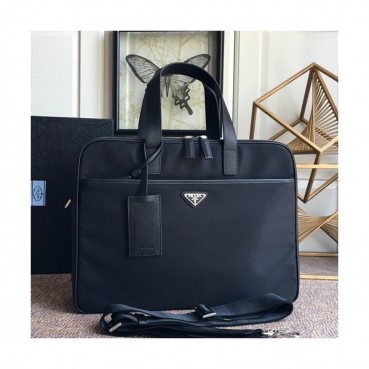 Prada 2019 Nylon Mens Business Bag,39CM - 프라다 2019 나일론  남성용 서류가방 2VE407 ,39CM,블랙