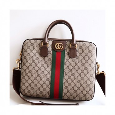 Gucci 2019 Ophidia Briefcase Mens Business ,36.5CM - 구찌 2019 오피디아 브리프케이스 남성용 서류가방,574793,GUB0676,36.5cm,브라운