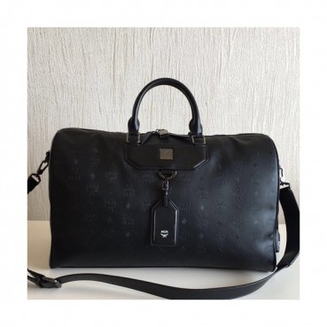 MCM Visetos 2019 Canvas Boston Bag,50.5cm - 엠씨엠 2019 비세토스 캔버스 남여공용 보스턴백 MCMB0155, 50.5cm,블랙