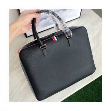Thom Browne 2019 Leather Mens Business ,37cm - 톰브라운 2019 남성용 레더 서류가방 THOB0060,37cm,블랙