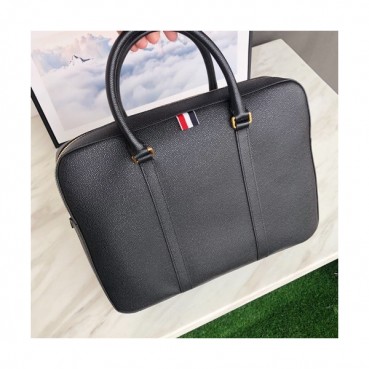 Thom Browne 2019 Leather Mens Business ,37cm - 톰브라운 2019 남성용 레더 서류가방 THOB0058,37cm,블랙
