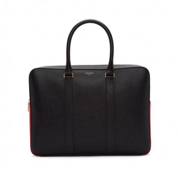 Thom Browne 2019 Leather Mens Business ,37cm - 톰브라운 2019 남성용 레더 서류가방 THOB0057,37cm,블랙
