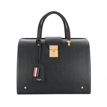 Thom Browne 2019 Leather Mens Business ,42.5cm - 톰브라운 2019 남성용 레더 서류가방 THOB0036,42.5cm,블랙