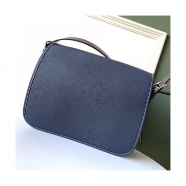 Hermes Barda Leather Messenger Shoulder Bag ,29cm - 에르메스 바르다 레더 메신저 숄더백 HERB0706,29cm,블루