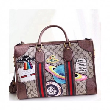 Gucci Supreme Duffle Bag,43.5CM - 구찌 수프림 남여공용 더플백 459311,GUB0506,43.5CM,브라운