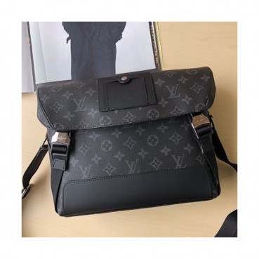 Louis Vuitton Voyage Monogram Eclipse Messenger Bag,32/38cm - 루이비통 보야지 모노그램 이클립스 남성용 메신저백 M40511/M40510,LOUB1065,32/38cm,블랙