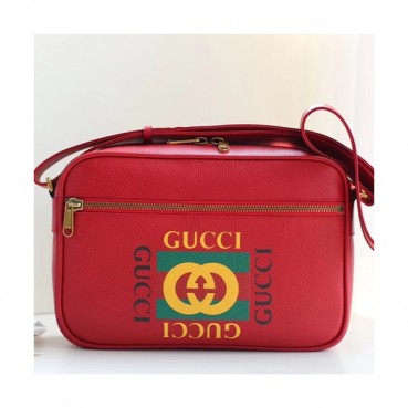 Gucci Print Messenger Shoulder Bag,33.5CM - 구찌 프린트 남여공용 메신저 숄더백 523589,GUB0471,33.5CM,레드