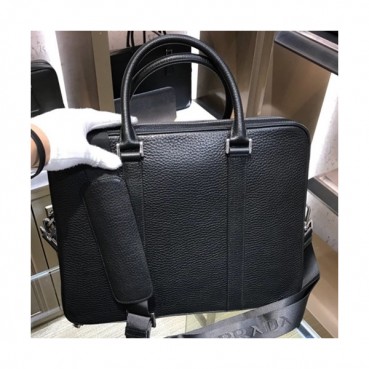 Prada Leather Mens Business Bag,36CM - 프라다 레더 남성용 서류가방 2VE366