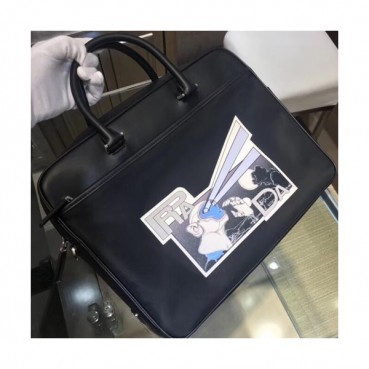 Prada 2018 Nylon Mens Business Bag ,36CM - 프라다 2018 나일론 남성용 서류가방 2VE006,36CM,블랙