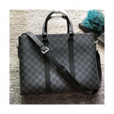 Louis Vuitton Anton Briefcase Mens Business,39cm - 루이비통 안톤 브리프 케이스 남성용 서류가방 N40024,LOUB0421  ,39cm,블랙