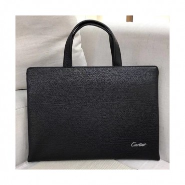 Cartier Leather Mens Business ,34.5CM - 까르띠에 레더 남성용 서류가방,CARB0001 ,34.5cm,블랙