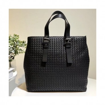 Bottega Veneta Leather Black Mens Business ,38cm - 보테가 베네타 레더 블랙 남성용 서류가방,BVB0086,38cm