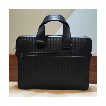 Bottega Veneta Leather Black Mens Business ,36cm - 보테가 베네타 레더 블랙 남성용 서류가방 BVB0080,36cm