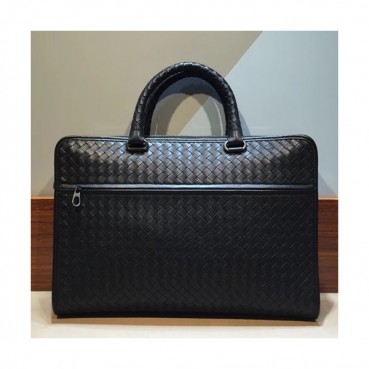 Bottega Veneta Leather Black Mens Business ,39cm - 보테가 베네타 레더 블랙 남성용 서류가방,BVB0077,39cm