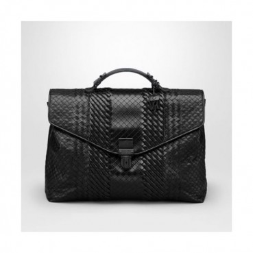 Bottega Veneta Leather Black Mens Business ,40.5cm - 보테가 베네타 레더 블랙 남성용 서류가방 284654,BVB0074,40.5cm