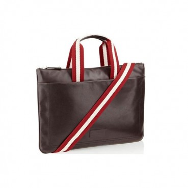 [발리] 브라운 수입가죽 남성용 서류가방 - ba0024b Bally Brown Leather Mens Business