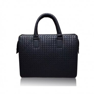 [보태가 베네타] 비지니스 블랙 가죽 남성용 메신저백 bv0001b - Bottega Veneta Black Mens Business