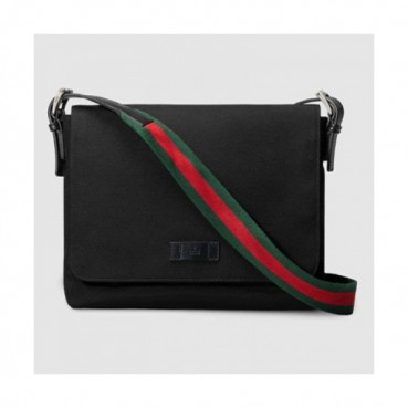 [구찌] 블랙 테크노 켄버스 337074 남성용 메신저 백 gu0001b - Gucci Black Techno Canvas Mens Messenger Bag